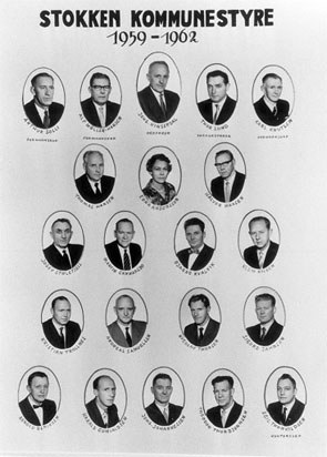 Oversikt over hvem som var i kommunestyret i Stokken kommune 1959-1962
